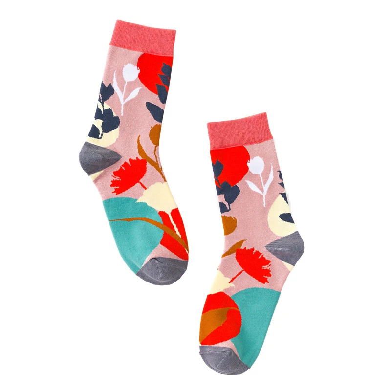 Winter Cotton Happy Seaside Holiday Streetwear Short Creative Cute Brand Women Men Sock Warm Funny Short Kawaii Ankle tide Socks