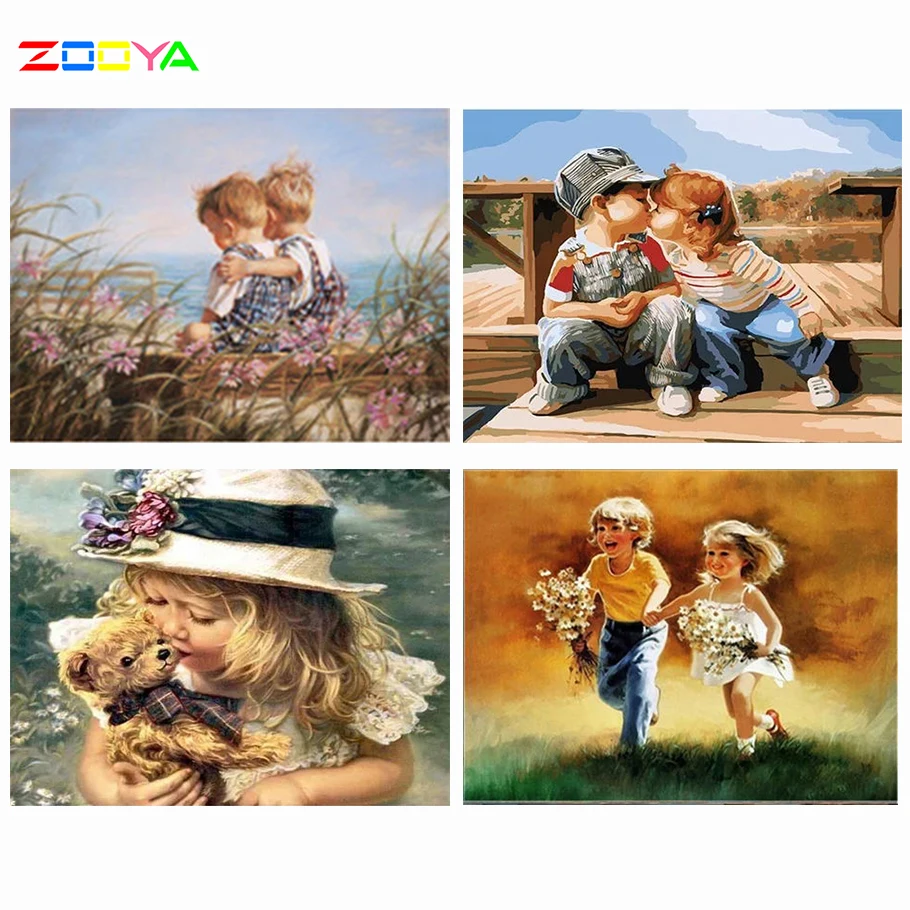 ZOOYA DIY Алмазная вышивка пейзаж 5D алмазная картина по номерам фотографии продажа