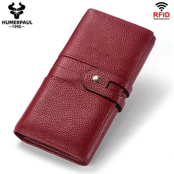 

New Leather Women Wallet Hasp Fashion Long Top Quality Multiple Cards Holder Clutch Female Purse Multifunctional Standard Walet