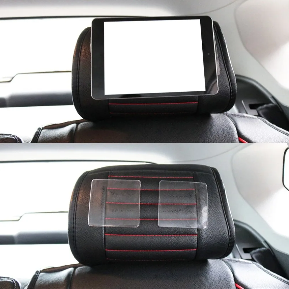 Автомобильный гелевый коврик прозрачный маленький квадратный нано ручные наклейки парфюмерное сиденье украшение автомобиля фиксированный коврик из ПУ 65*75 мм