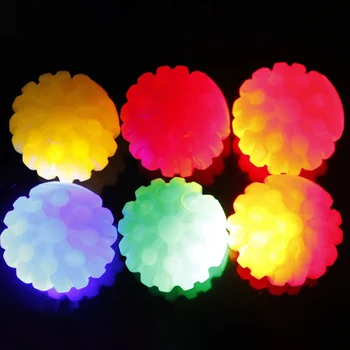 

Light Squeaky Dog Toys Ball Pet Dog Puppy Luminous Chew Elastic Ball Bite Resistant Powered with Battery