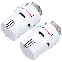 

2Pcs High Quality Durable Thermostatic Head Heater Floor Heating Electric Valves Durable Convenient Radio Thermal Actuator