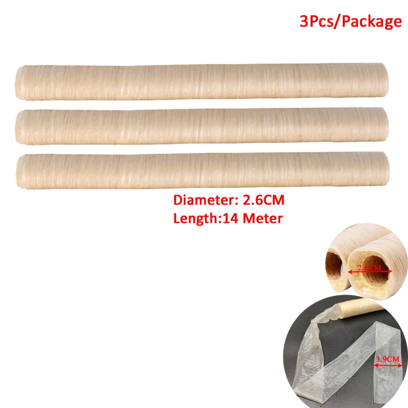 Sausage Shell14x26mm Колбасный шприц бочка ручная колбасная Машина Для начинки мясом наполнитель ручной работы - Цвет: Sausage Shell14x26mm
