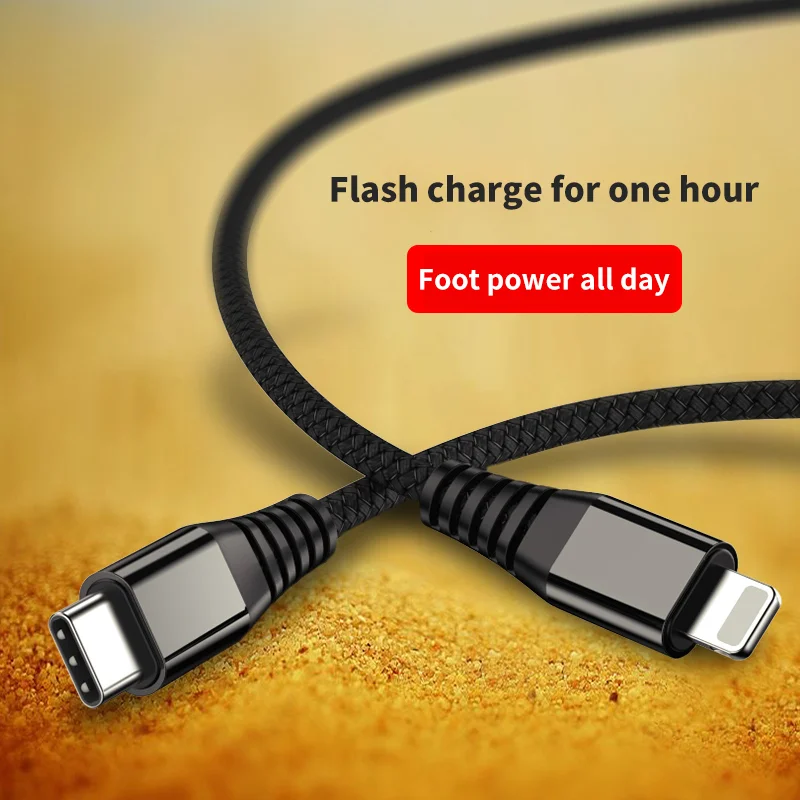 VLAMPO PD type C-Lightning 8 Pin 18W кабель для быстрой зарядки для iPhone XS X 8, быстрое зарядное устройство для Macbook, шнур для синхронизации данных