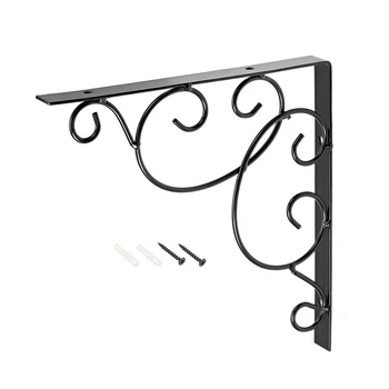 

uxcell Shelf Bracket, 8.3"L x 8"H x 0.1"T L Brackets Support Corner Brace Wall Mounted