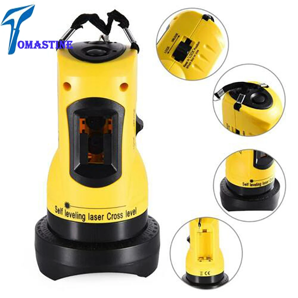 

Laser level 360 degrees rotating bar self-leveling functional high adjustable economic DIY 2 (1 V, 1 H) Cross-line laser level 6