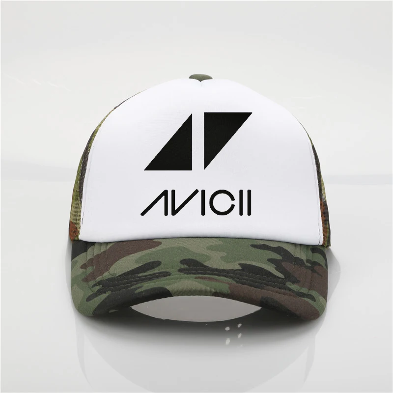 Модная бейсболка avicii band с принтом, шапка с сеткой, мужская и мужская летняя трендовая Кепка, новая молодежная Джокер, Солнцезащитная шляпа, пляжный козырек
