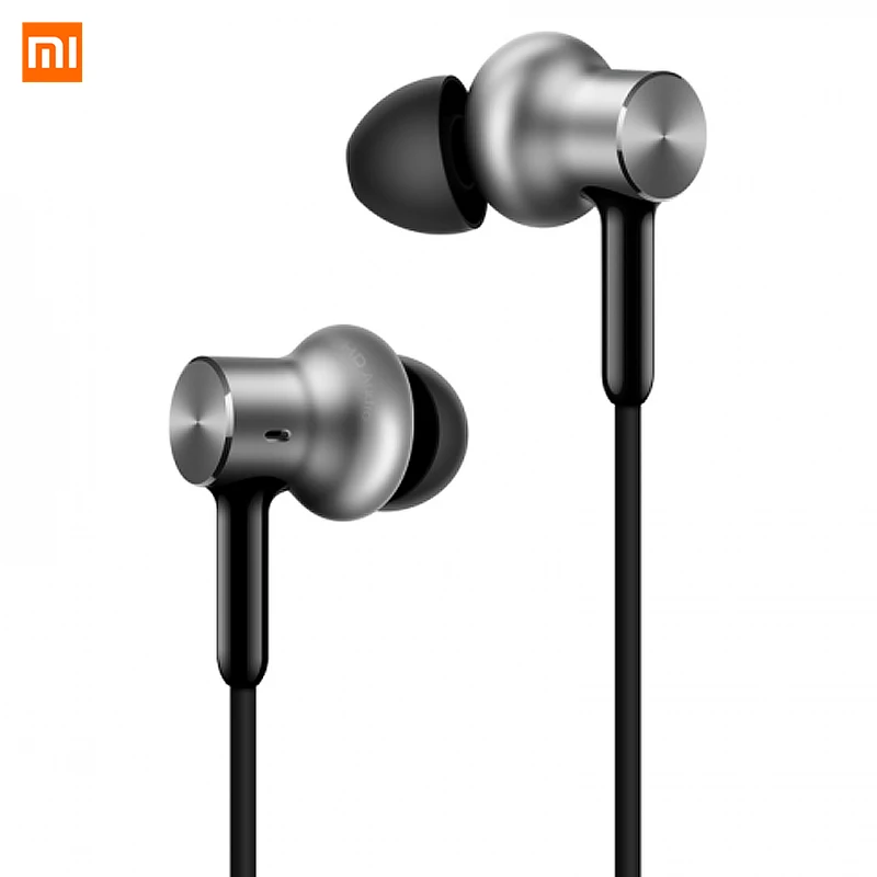 

Original Xiaomi Hybrid Earphones Pro HD In-ear 3.5mm Jack Wired Control with Mic Microphone Voice control Silver