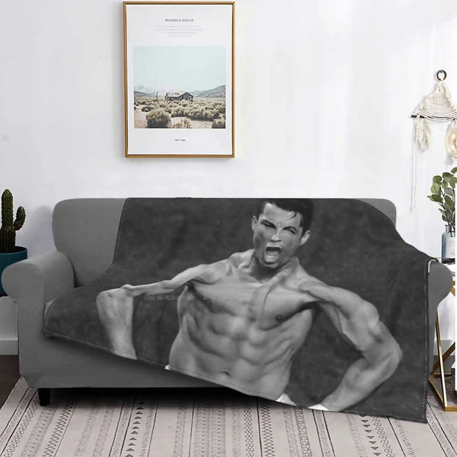 Ronaldo Cr7 | Celebrazione Camicia Creativo Design Confortevole Coperta Di Flanella Cristiano Ronaldo Bicicletta Calcio Cristiano