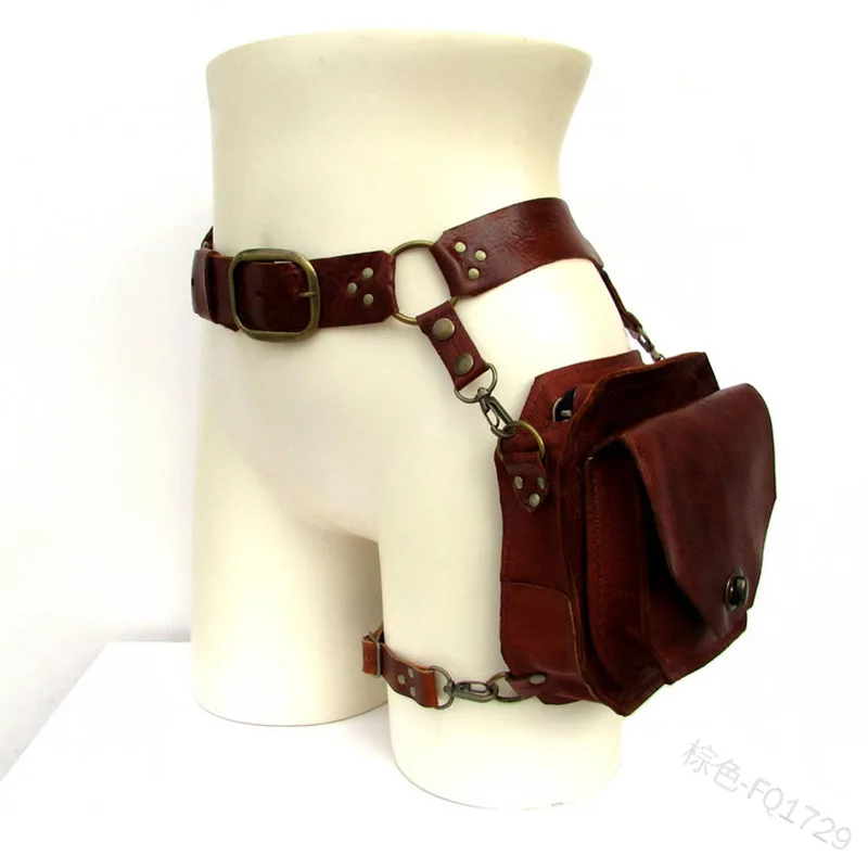 

Medieval Renaissance Waist Ring Belt Waist Pouch Bag Costume For Women Men Viking Knight Pirate Cosplay Leather Retro Pockets