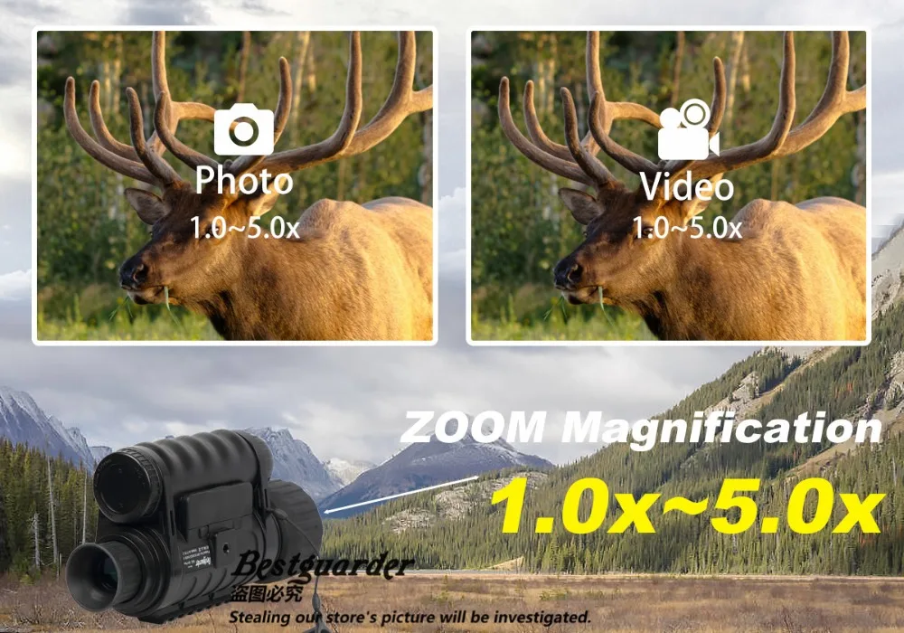 3. 5x zoom night vision