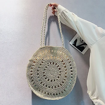 

new big bags for women2020 beach large straw weave handbag women hollow rattan bags lady shopper handbags summer new
