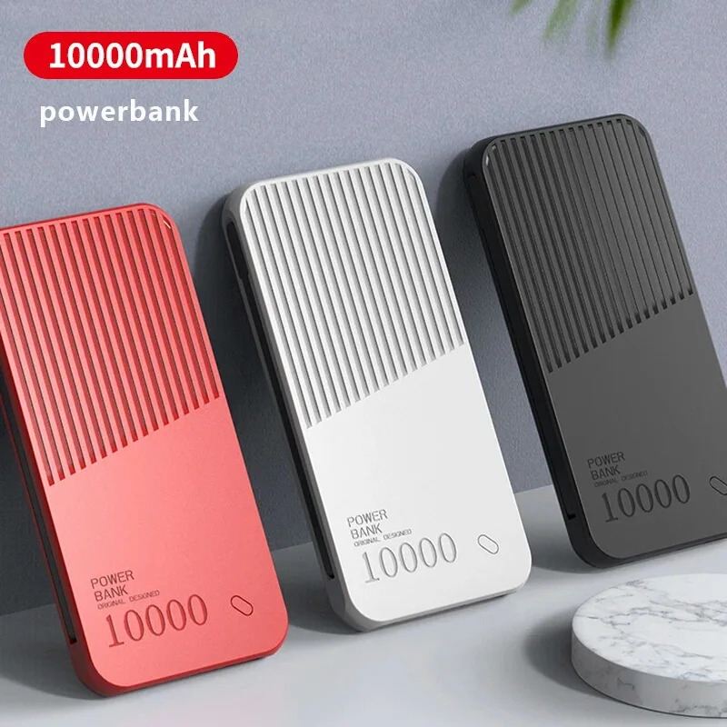 Внешний аккумулятор 10000 мАч, Встроенный кабель micro type-c, внешний аккумулятор для iPhone, huawei, Xiaomi, внешний аккумулятор