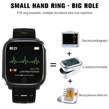 

F16 Health Smart watch PPG ECG IP67 Waterproof Heart Rate Sports Smartwatch For Android IOS Women Men Pedometer Smart Bracelet