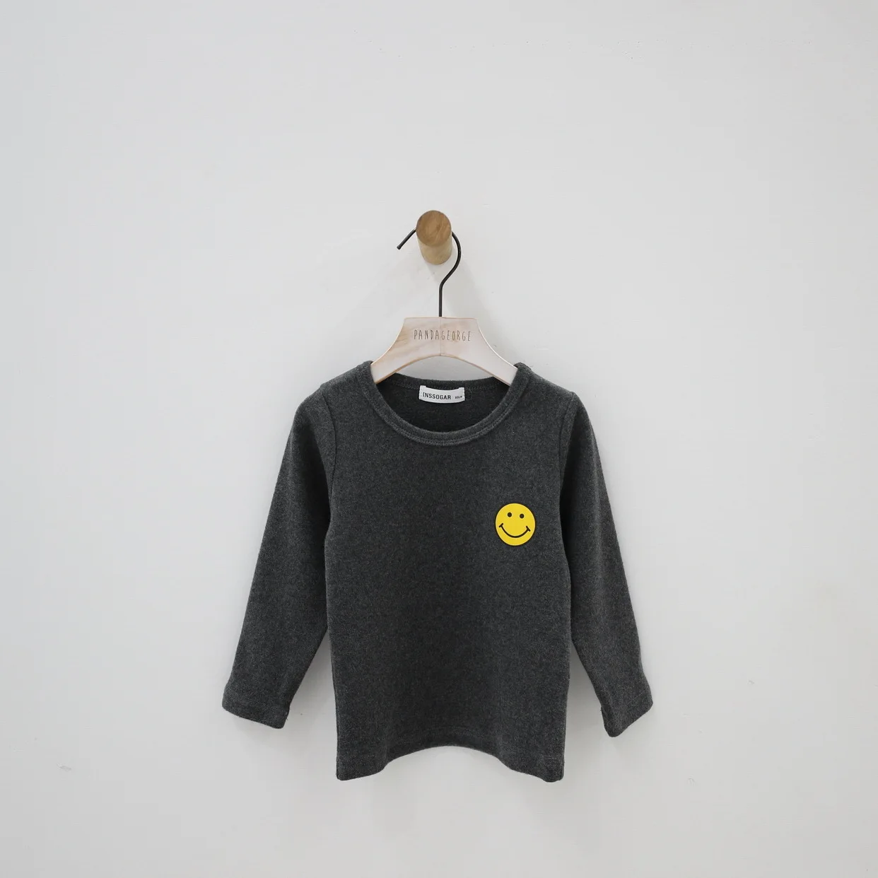 flower black Коллекция года, Детская футболка новая весенняя рубашка на подкладке футболка для девочек с круглым вырезом и смайликом - Цвет: flower black