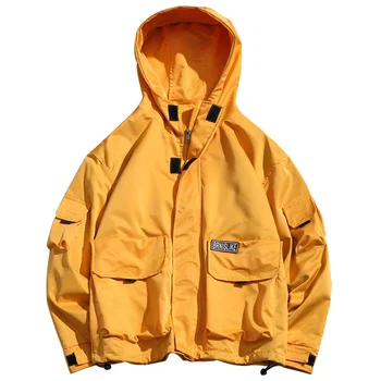 

Winter Casual Yellow Jacket Men Hooded Loose Mens Jackets and Coats Casaco Masculino Man Jacket Spring 2019 Purple 5xl HH50JK