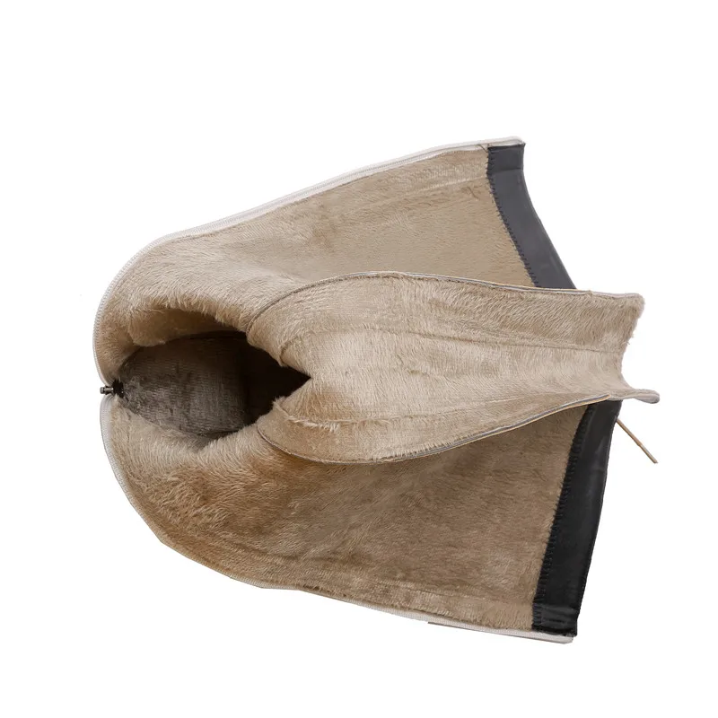 Cena MORAZORA 2020 top quality faux leather + flock buty do kolan kobiety zasznurować zip jesień buty zimowe kobieta buty na kwadratowym obcasie