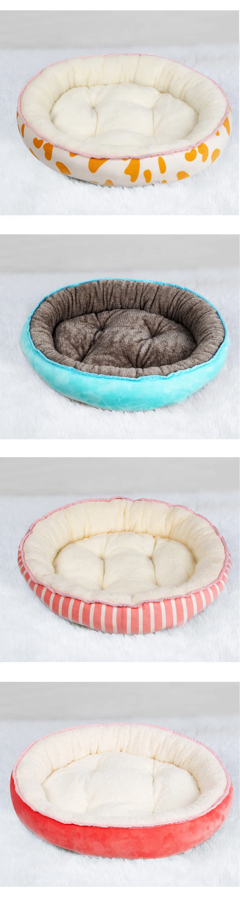 WHPC Двусторонняя кровать и коврики для домашних животных двойного назначения согревающий дом для собак мягкий питомник для маленьких средних и больших собак кошек моющаяся подушка