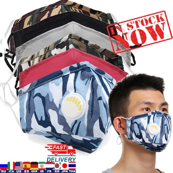 

New Washable Face Mask For Woman Man 2020 PM2.5 Cotton Mouth mascarilla masque Filter Pad Pollution Activated carbon filter