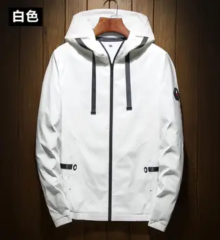 

2019 New Spring Autumn Mens Casual Hoodie Jacket Men Waterproof Clothes Men's Windbreaker Coat Male Outwear Clothing