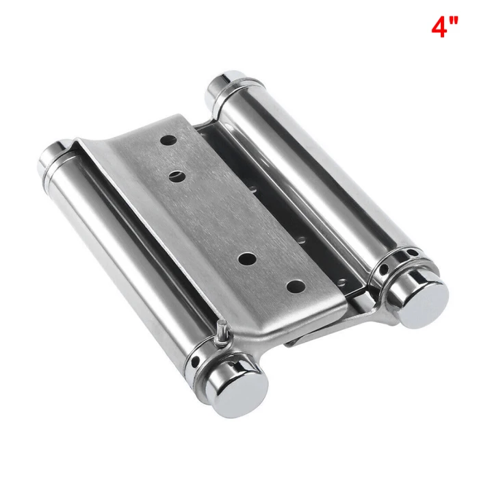 Hot 2 Pcs Stainless Steel Double Action Spring Door Hinge Durable for Cafe Bar Saloon LSK99