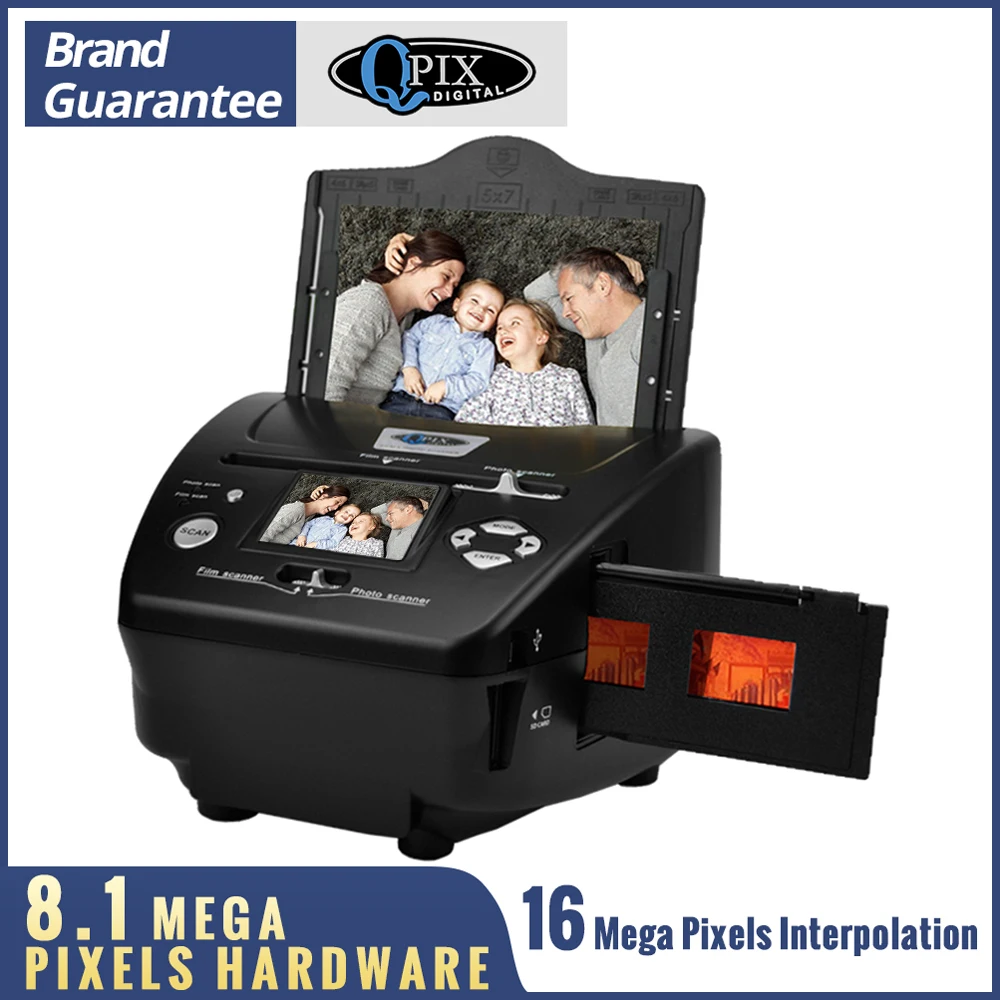2.4 inch 8.1 Mega Pixels 4 in 1 Photo and Film Scanner 135 Negative Scanner Photo Scanner COMBO Scanner with CE/FCC/ROHS