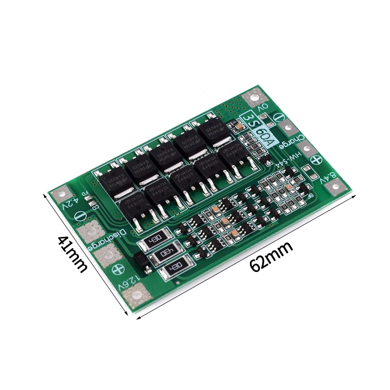 Литий ионная литиевая батарея 18650 зарядное устройство PCB плата защиты BMS с