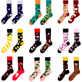 

High Quality Couple Trendy Happy Socks Fashionable Novelty Cartoon Trendy Cotton Socks Trendy Funny Socks