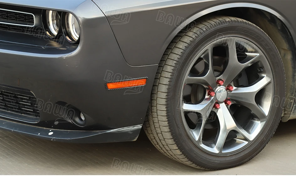 BAWA углеродное волокно автомобиля поворотник декоративная крышка наклейки для Dodge Challenger+ внешние молдинги аксессуары