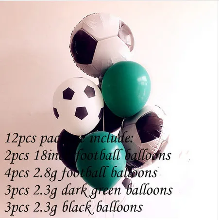 Многоцветный 26pcs/lot 18inch Football Balloon Black White Latex Balloons Column Base Sticks Baby Shower Birthday Party Decoration Supplies - Цвет: Многоцветный