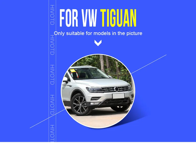 Hivotd для Фольксваген Tiguan mk2 аксессуары подлокотник заднее сиденье удар анти-грязные накладки наклейки