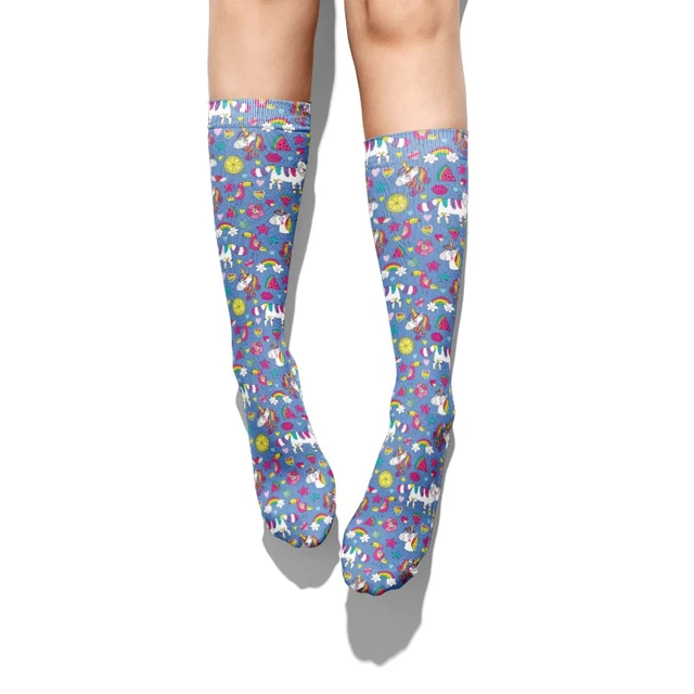 placard Joke Pogo stick jump الجوارب يونيكورن lawn look for Classic