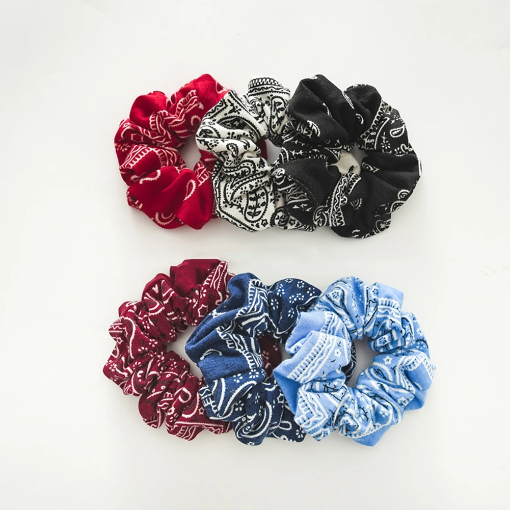 6 Colors Scrunchie Women Girls Elastic Hair Rubber Bands Accessories Gum For Women Tie Hair Ring Rope Ponytail Holder Headdress