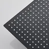 16 Inch  Black Square Shower Head Rainfall Shower Accessories Stainless Steel Top Bathroom Ultrathin Shower Head Ceiling Install 5