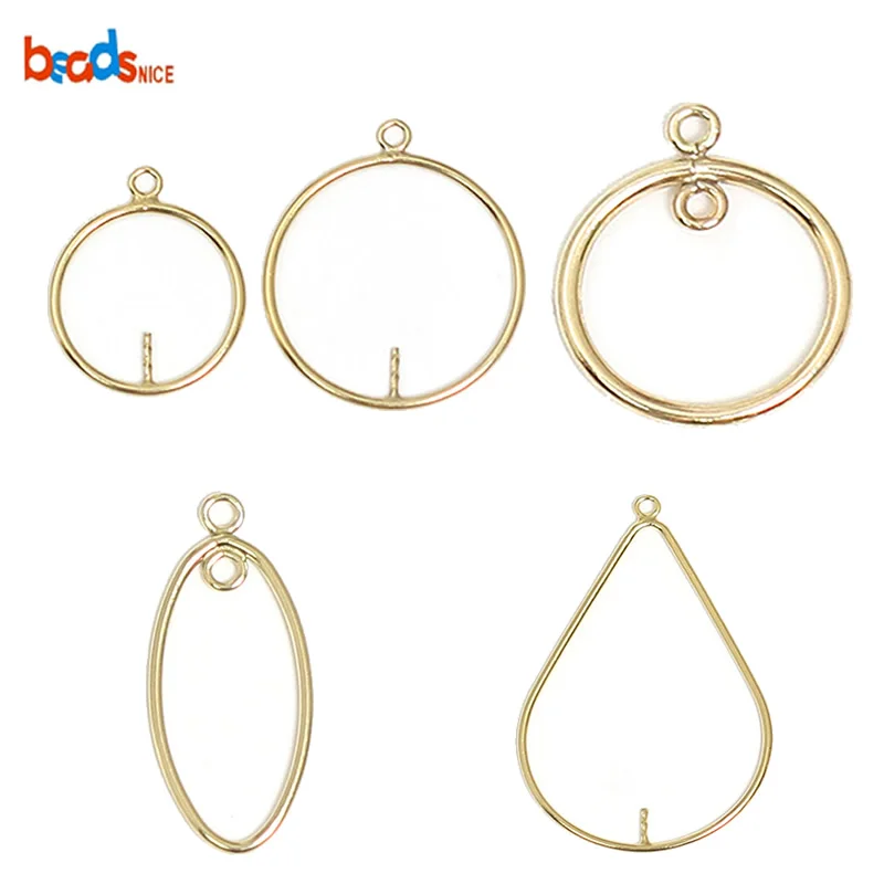 

Beadsnice Gold Filled Hoop Chandelier Earring Component Jewelry Supplies Teardrop Half Hammered Shape 39839