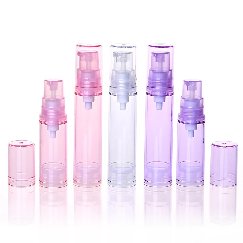 

30Pcs 5ml 10ml Empty Airless Pump Bottles Refillable Plastic Lotion Cream Pump Bottles Dispenser Travel Bottles For Cosmetic