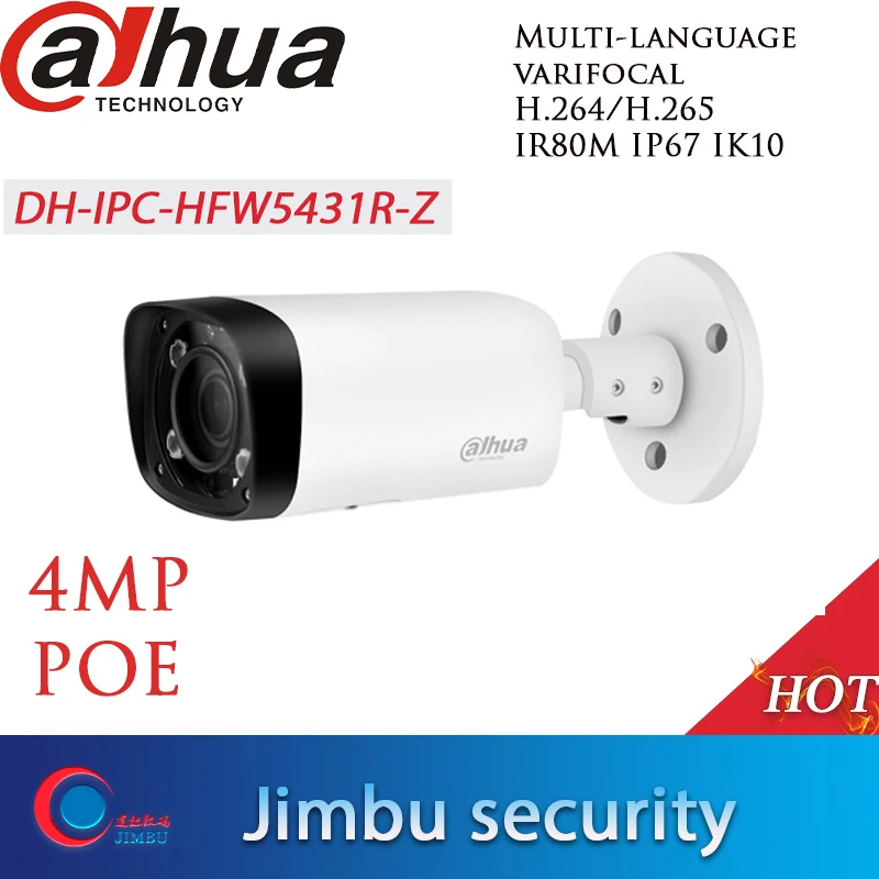 Dahua набор безопасности 4K cctv NVR2108HS 8P 4KS2 8CH 8POE и IPC HFW5431R Z 4 шт. ip камера POE ONVIF|Система