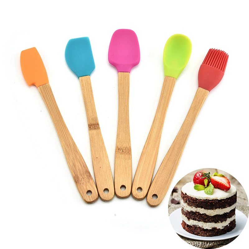 Wooden Silicone Kitchen Utensil Nonstick Pancake Spatula Spoon Soup Ladle Tong Cookware Baking Gadget