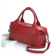 Высокое качество, женские сумки из натуральной кожи, дизайнерские, Повседневные Классические сумки на плечо для дам, сумка через плечо, Boston