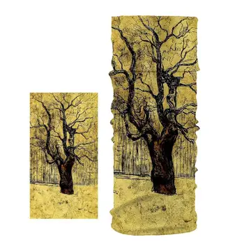 

Pink Yellow Leaf Tree Pattern Bandana Scarf Head/Face/Mask/Neck Dual-use Magic Tube HeadScarf Cycling Outdoor Sport Headwear