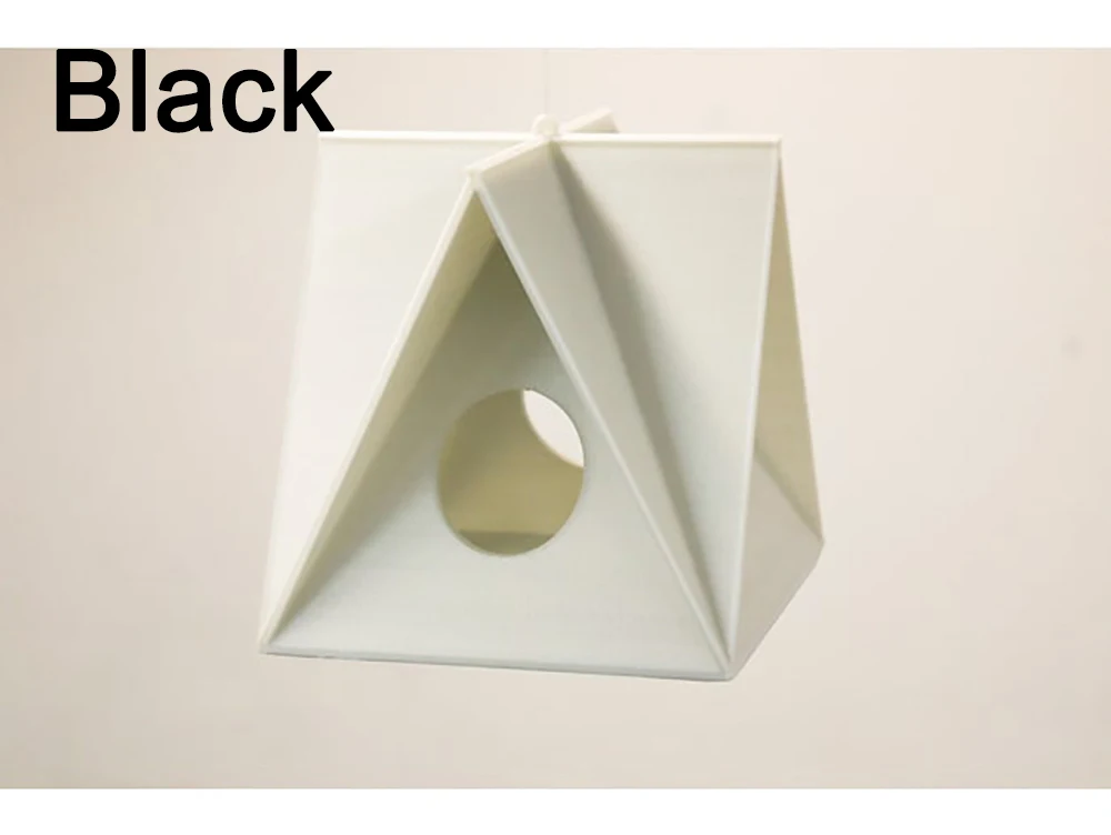 Black Кормушка для птичьего домика с дренажными отверстиями, подвесная оболочка, голубь, голубь, попугай, пластиковая подставка для отдыха, рама, домик для окуня, товары для птиц, 3D - Цвет: Black