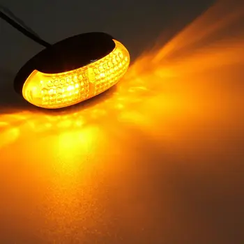 

4 LED Side Marker Front Rear Tail Light Clearance Lamp Trailer Van Boat