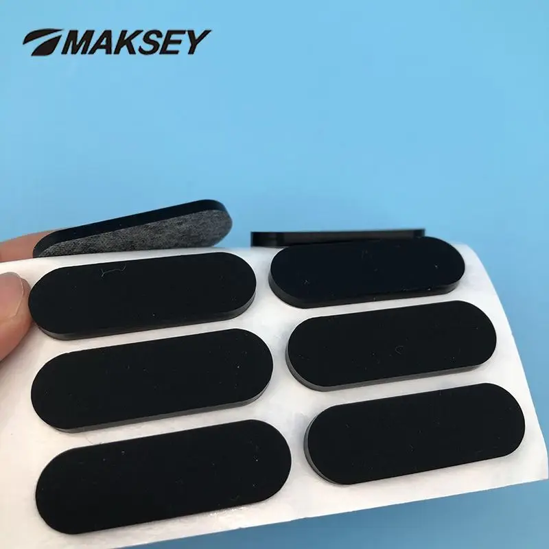 MAKSEY резиновые накладки для мебели, амортизирующие силиконовые резиновые защитные ножки, 3M, липкие, ширина 6 мм, нейлоновая пластина для шкафа, противоскользящие
