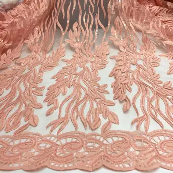 

2020 African chiffon Lace High Quality New French tulle Lace Fabric royal blue African Lace Fabric For Nigerian Wedding Dress