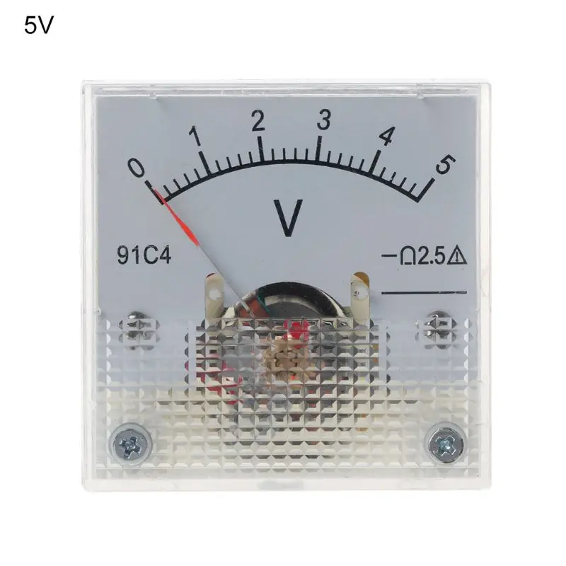 91C4 DC Вольтметр аналоговый Панель Напряжение цифровая высокая температура указатель Тип 3/5/10/15/20/30/50/100/150/250V 95AA