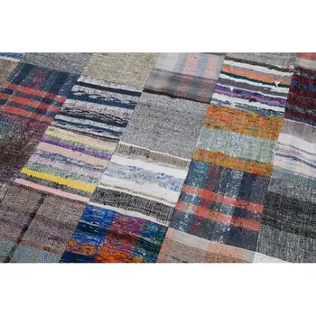 

211x305 Cm Multicolor Handmade Rugs Patchwork Rug-7x10 Ft