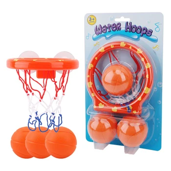 

Kids Funny Bath Toys Hoop Balls Basketball Bathtub Shooting Game Toy Mini Bathroom Basketball Suctions Cup Toys
