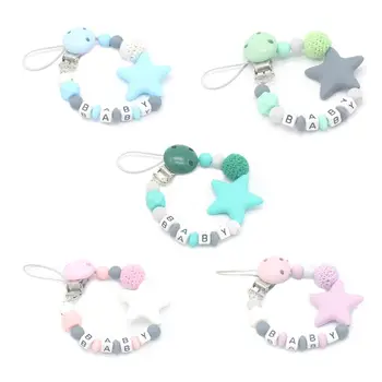 

Anti-mute Silicone Pacifier Clip Chain with Baby Products #905