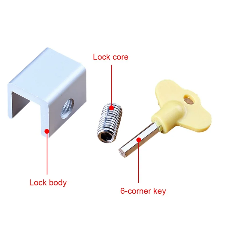 Замок на окно, на дверь ограничитель алюминиевый дети безопасности окна кабель ограничитель блокировки ключ безопасности замок
