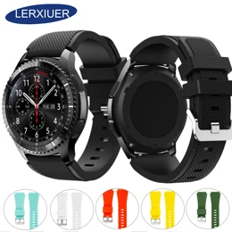 Lerxiuer 22 мм ремешок для samsung Galaxy watch 46 мм ремешок gear S3 Frontier ремешок из нержавеющей стали huawei часы GT ремешок gear S3